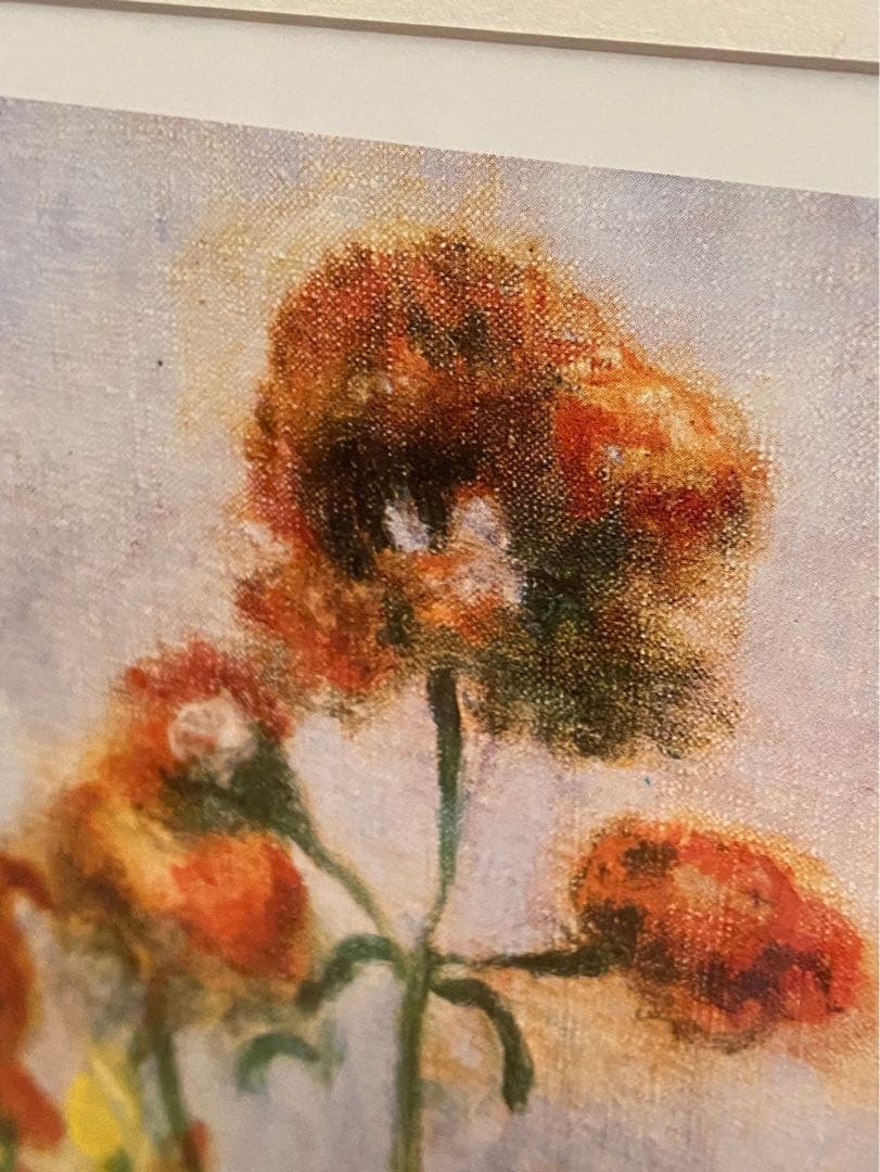 ピエール オーギュスト ルノワール 花瓶の花 薔薇 インテリア 額縁 アート