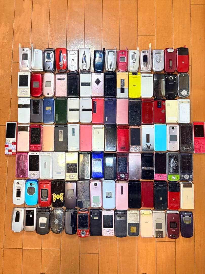 キャリア色々 ガラケー動作未確認ジャンク 100台