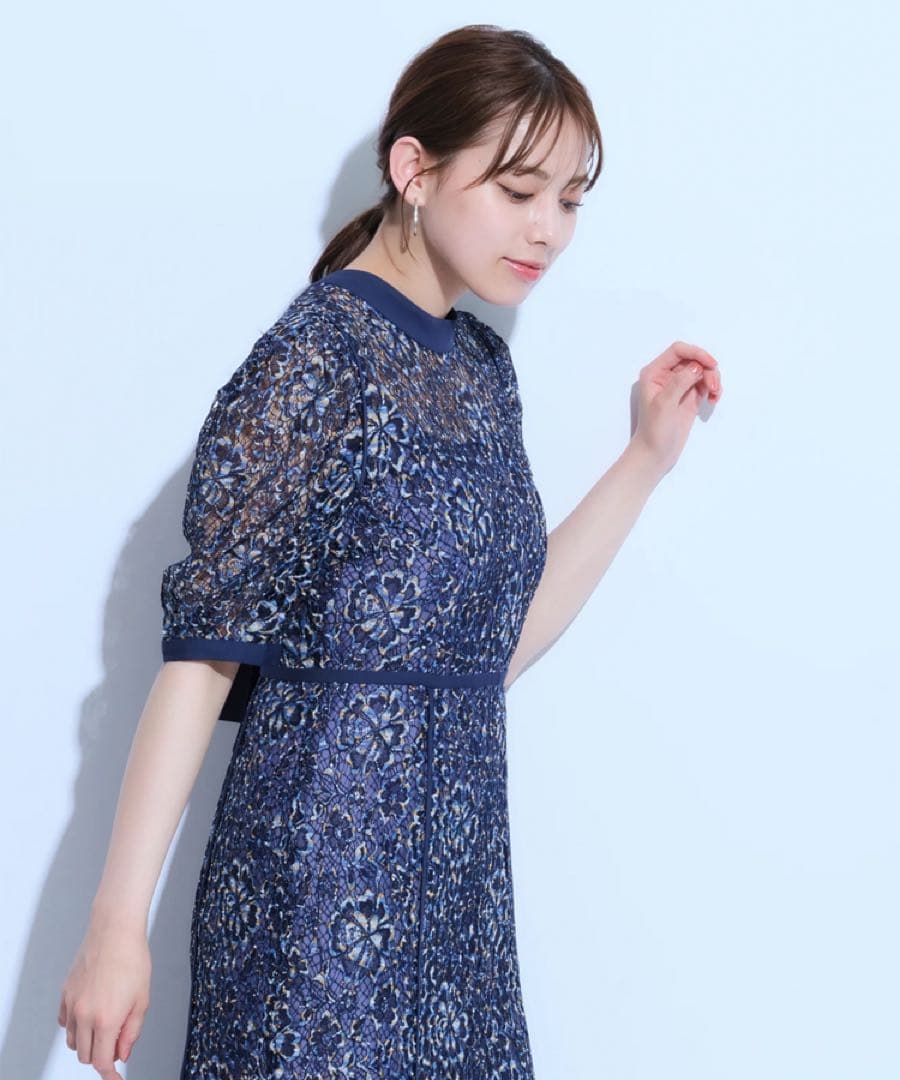 Mystrada マーメイドドレス　パーティードレス　ネイビー　38