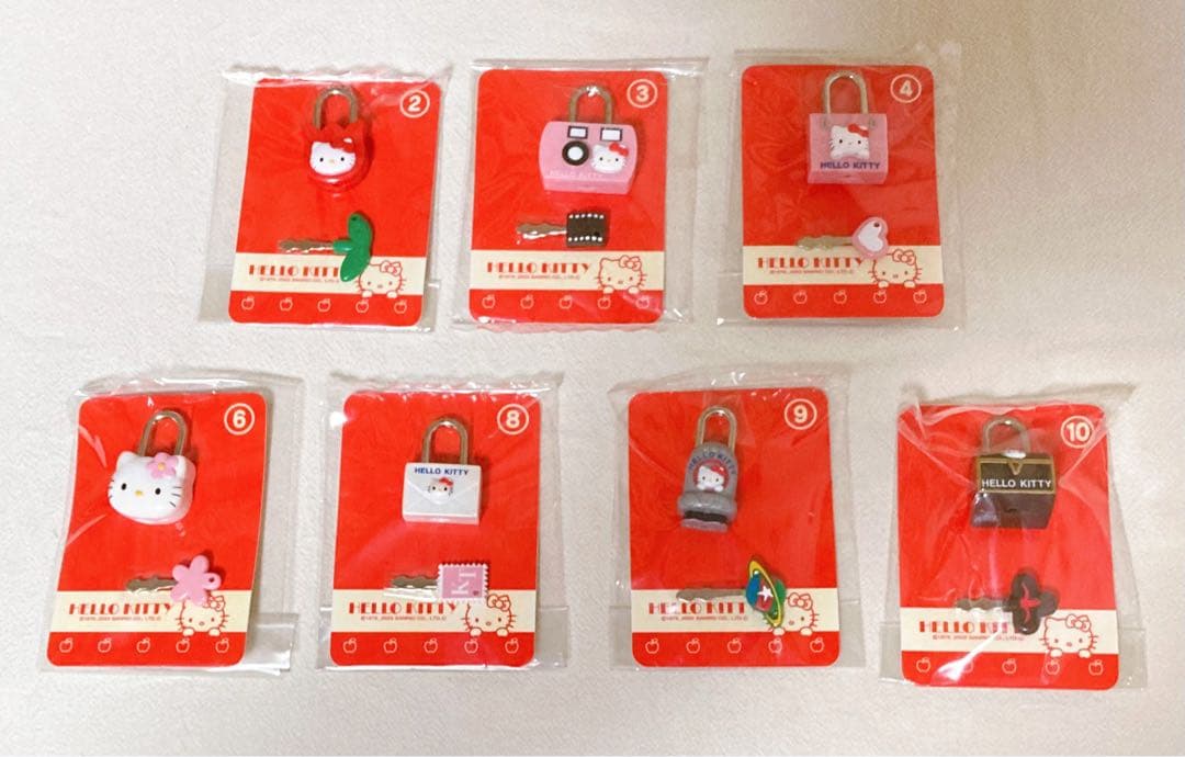 【希少】ハローキティ カバヤ　南京錠 7点セット レア