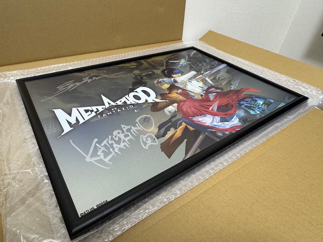 メタファー:リファンタジオ 直筆サイン入り A2メタルポスター 発売記念抽選会