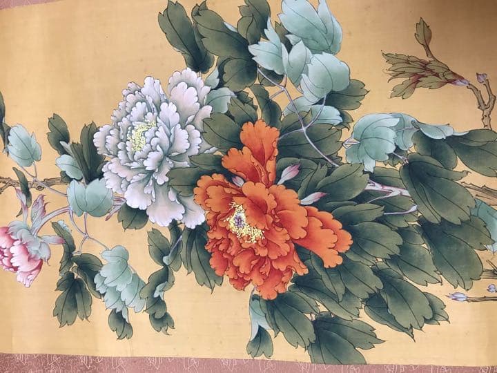 中国掛軸　肉筆保証