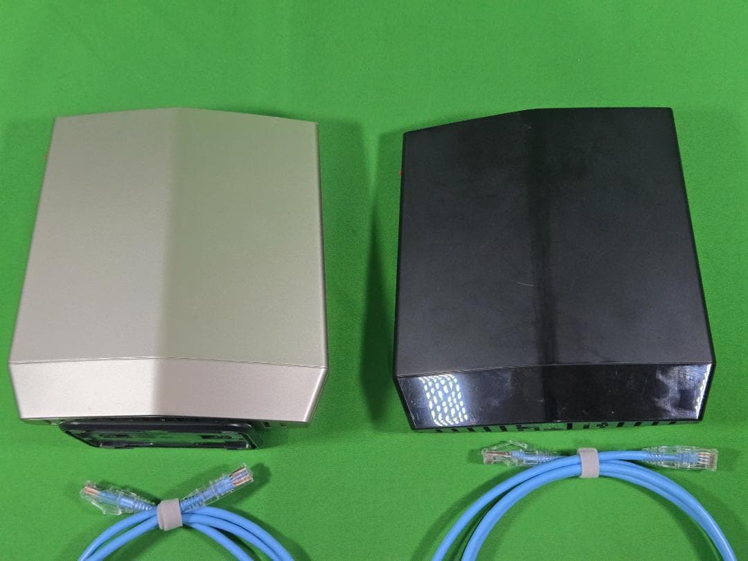 WSR-5400AX6 有線LANルーター シルバー ブラック 2台セット