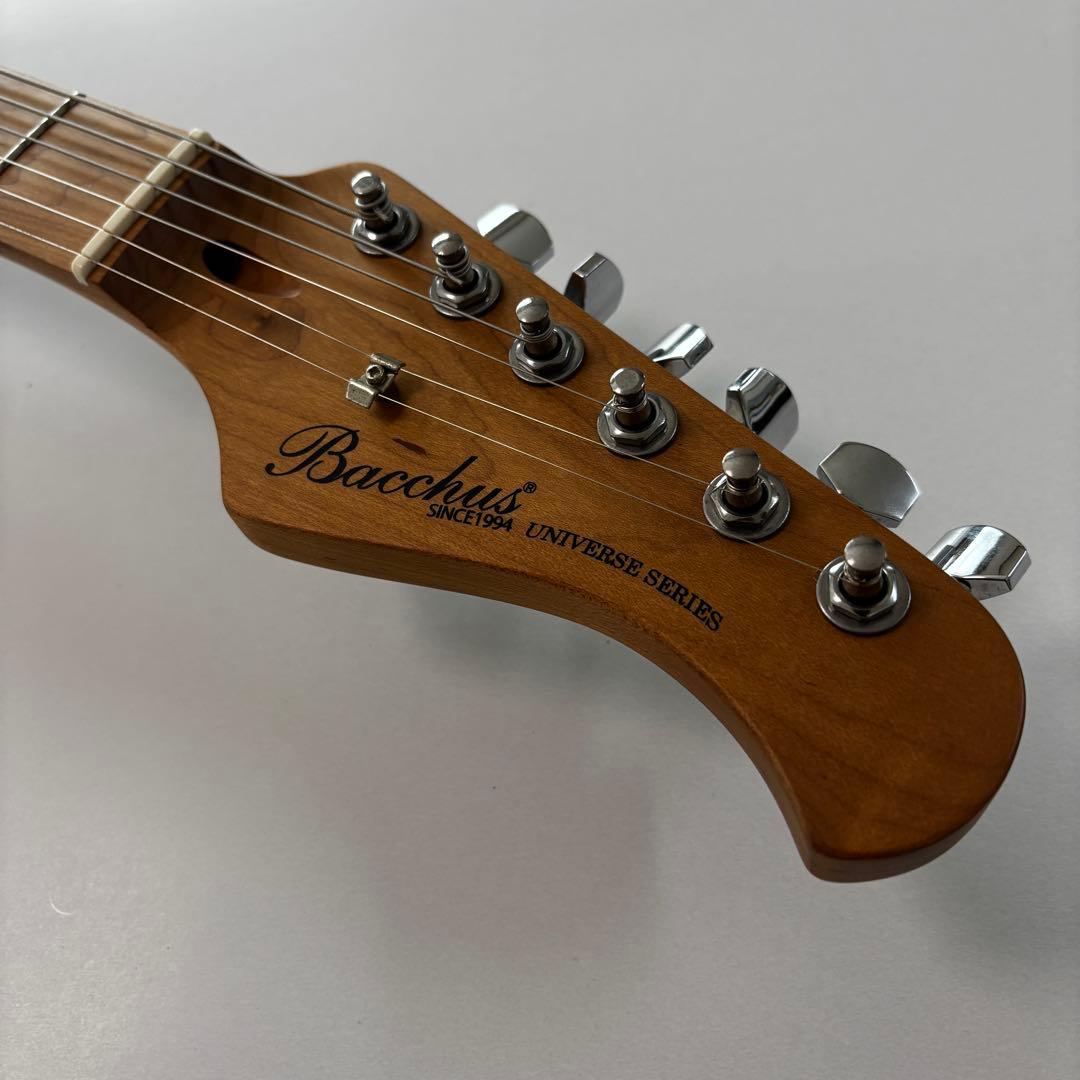 ★美品★Bacchus バッカス　ストラトローステッドメイプル　サーフグリーン