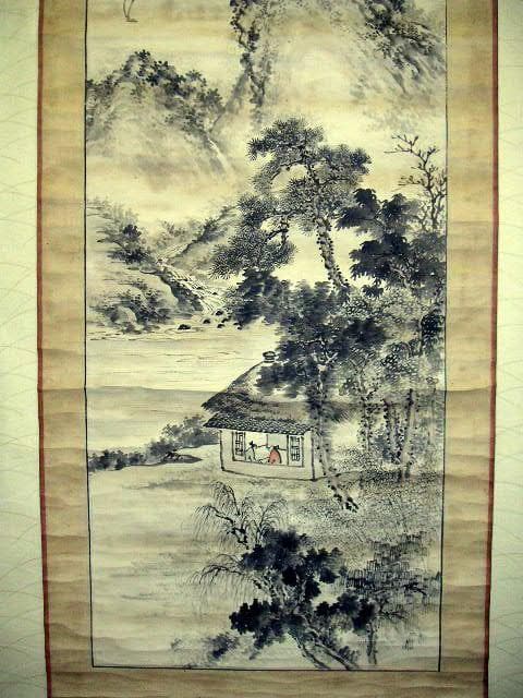 ♥掛軸　山水図　成木 星洲 　掛け軸　骨董品