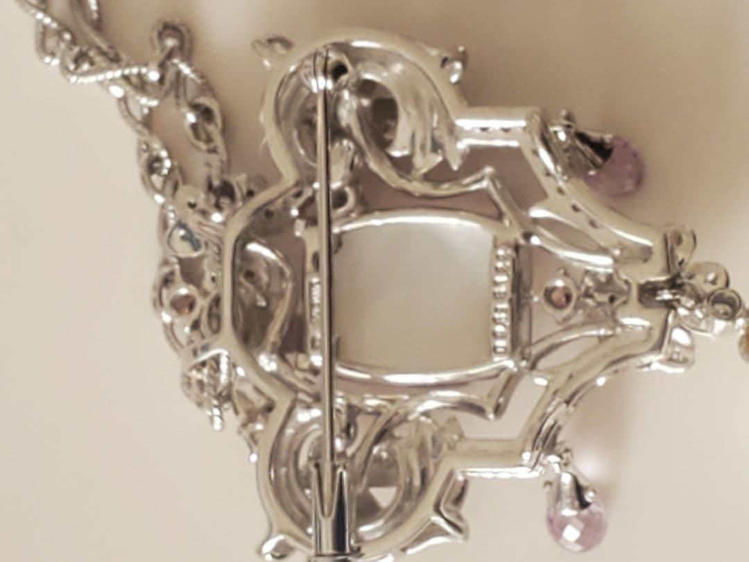 K18WG カメオ ネックレス Italy