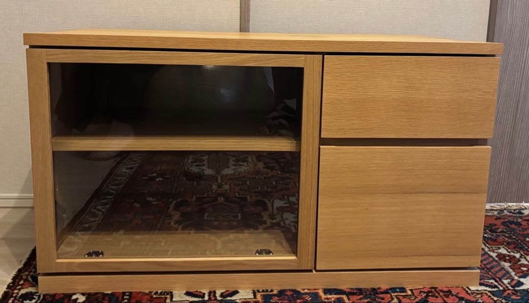 無印良品 木製AVラック テレビ台 幅90cm オーク材