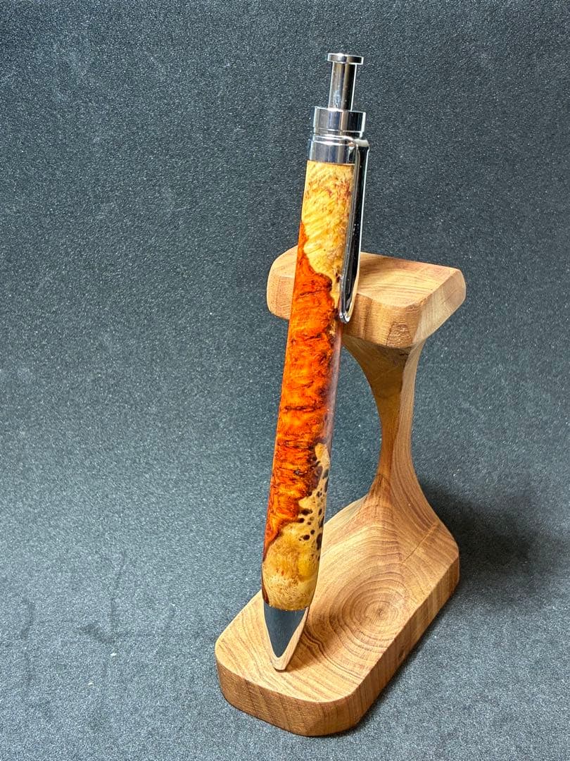 極上本花梨瘤シャーペン0.5mm アンボイナバール