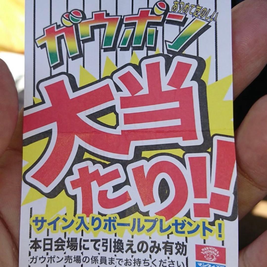 マンウィズ　サインボール　甲子園ライブ　ガウポン