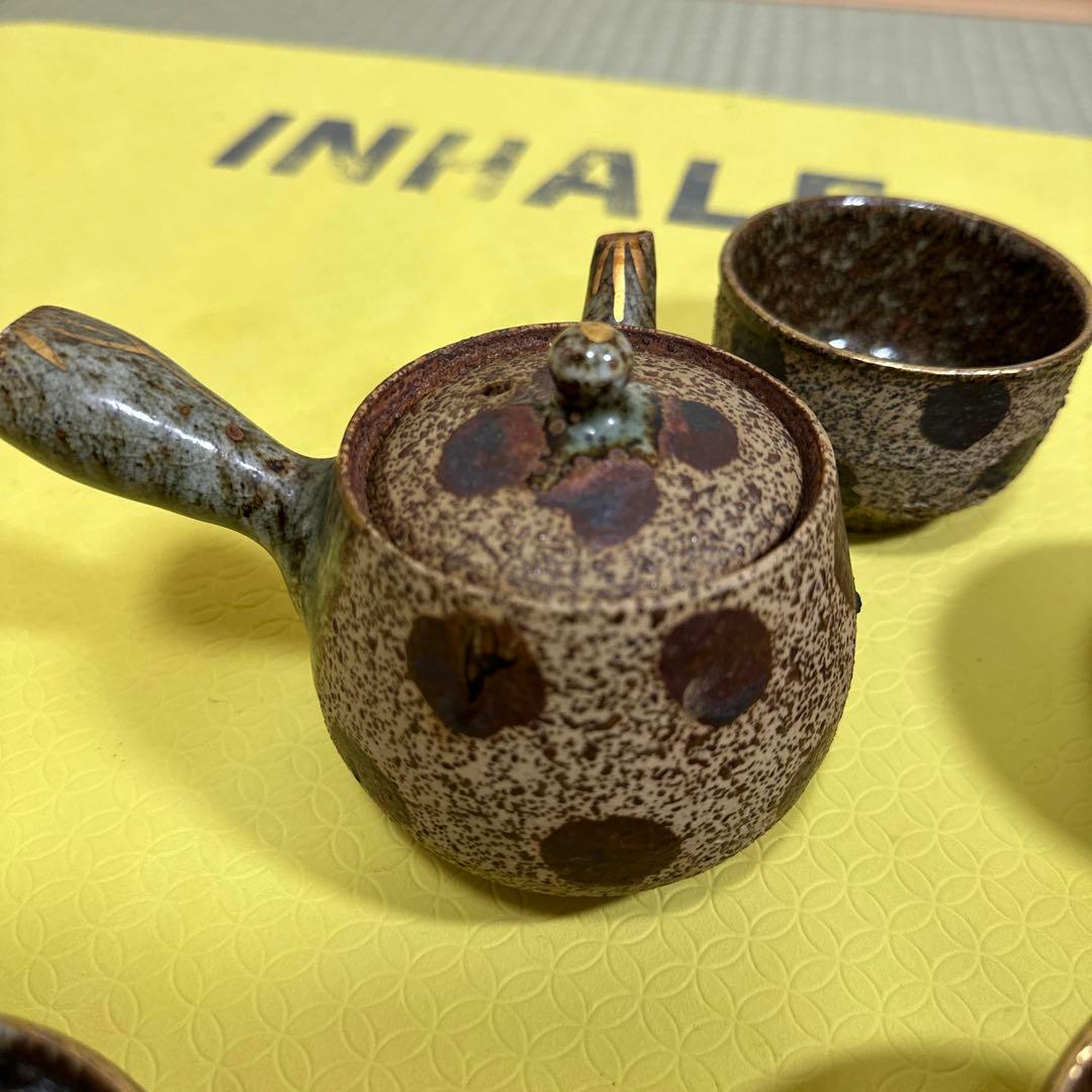 相馬焼 茶具 茶器，急须セート6点