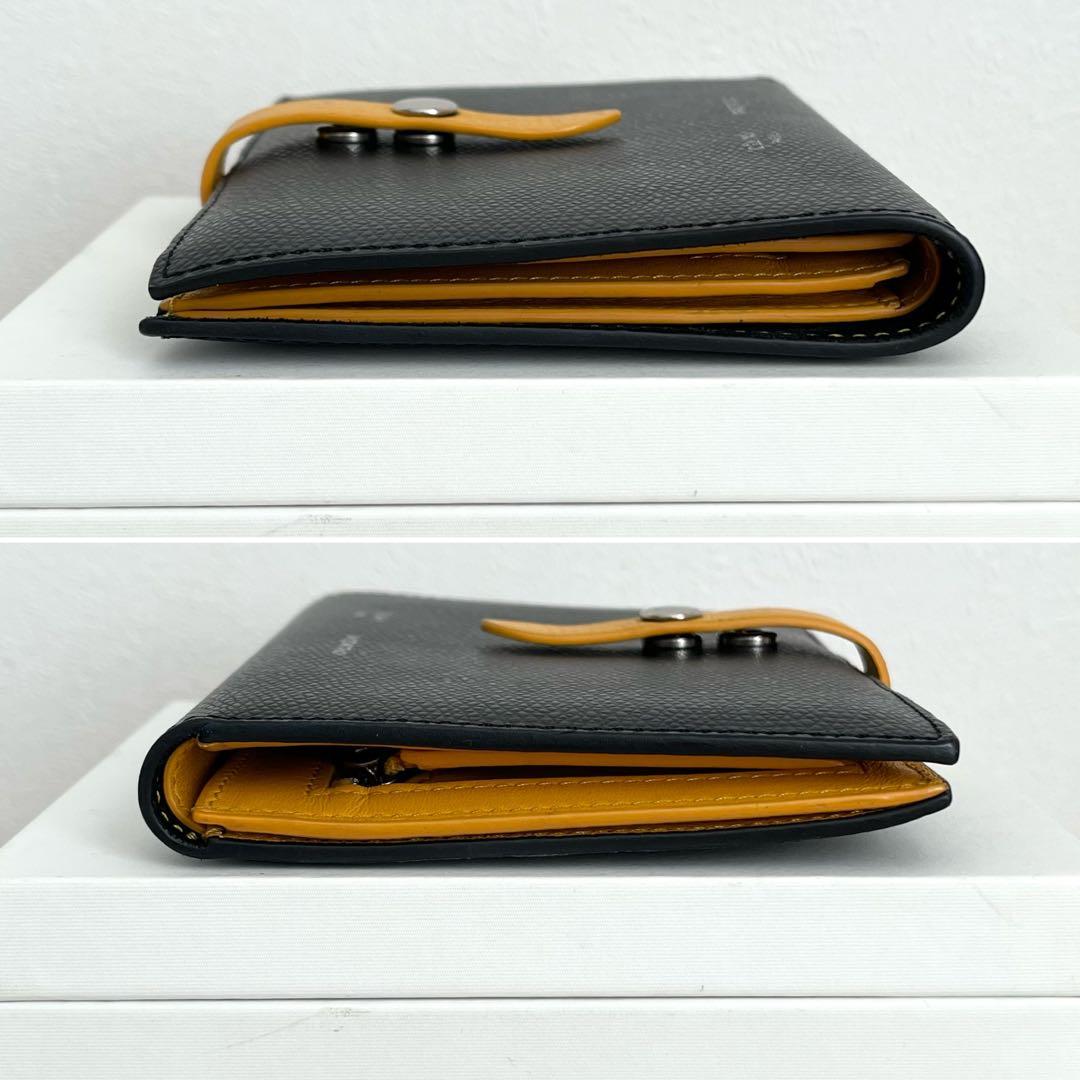 フィービー期✨セリーヌ ミディアムストラップウォレット レザー ブラック