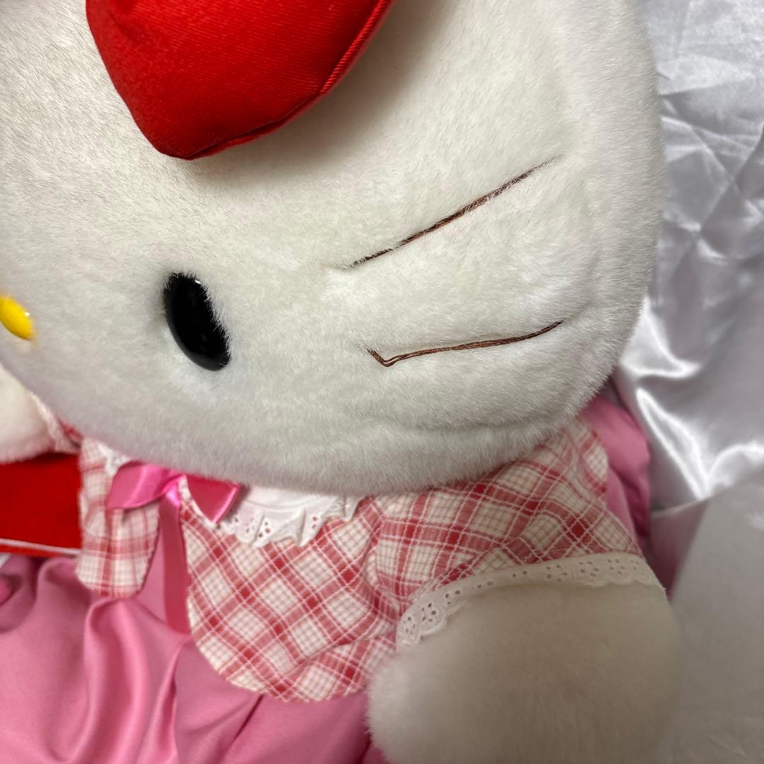 サンリオ ハローキティ 特大 BIG ぬいぐるみ ワンピース ベレー帽 LL