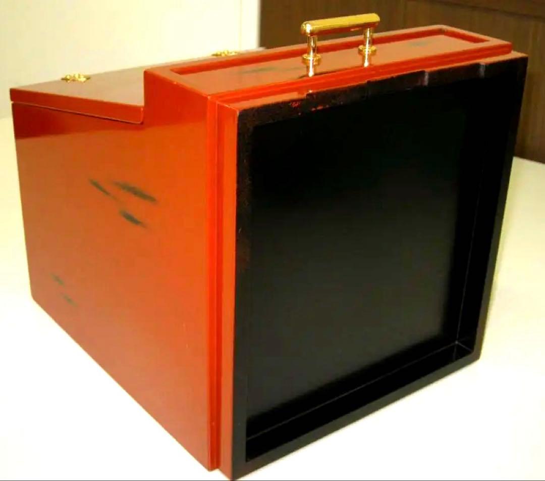 鏡台 黒江塗　根来塗　 メイクボックス　紀州漆器　昭和レトロ