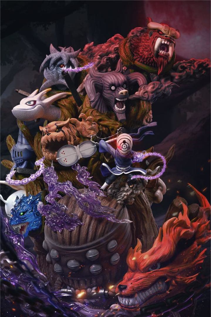 NARUTO ナルト うちはオビト ガレージキット ガレキ スタチュー①②