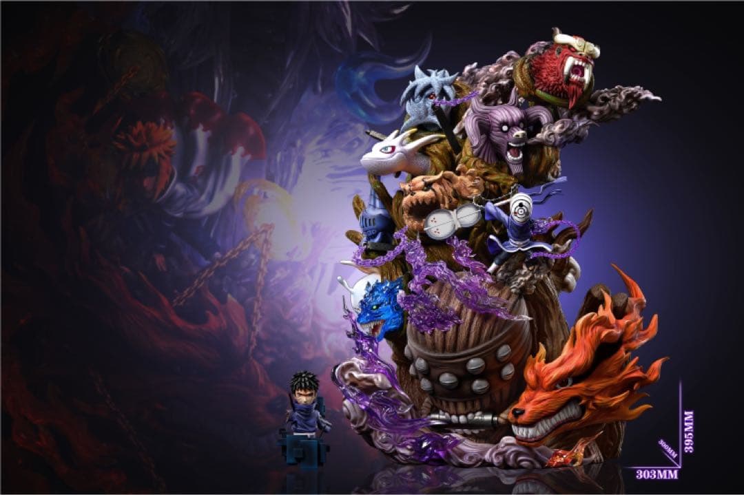 NARUTO ナルト うちはオビト ガレージキット ガレキ スタチュー①②