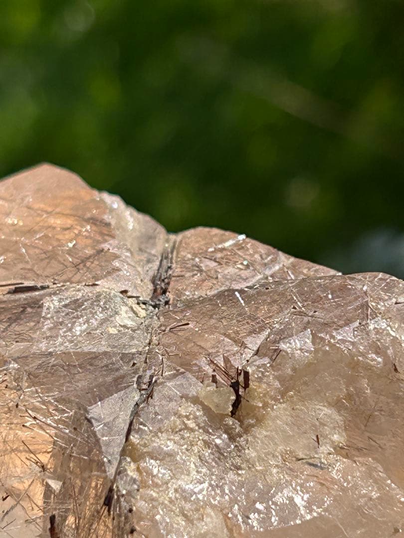 ブラウンルチル原石カテドラルAAAAAレインボー入 希少価値‼️大特価SALE