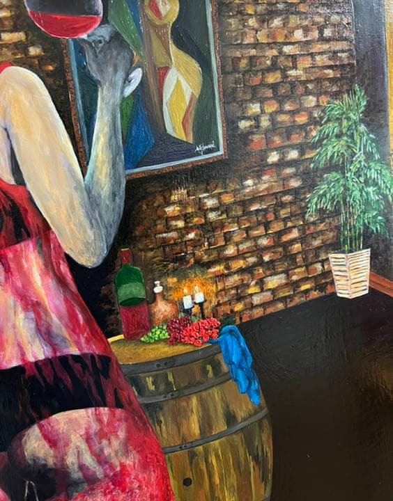 絵画｜原画｜油絵｜Interior Art｜The chilling girl