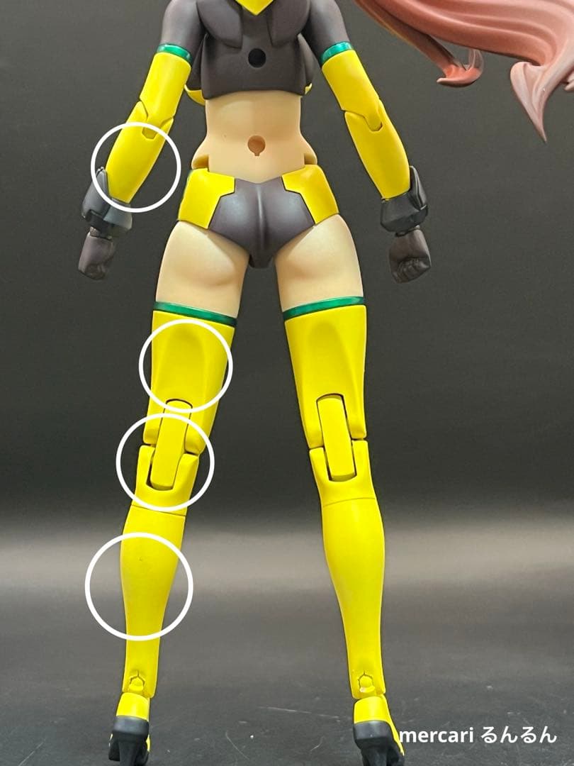 メガミデバイス　皇巫アマテラス日蝕　アメノウズメ 陽光カラー 塗装完成品