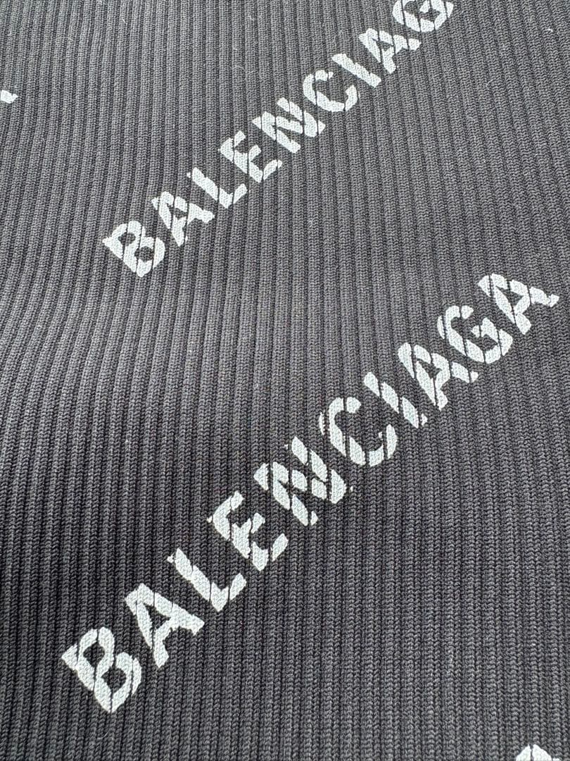 バレンシアガBALENCIAGA ロゴプリント タイトスカート S