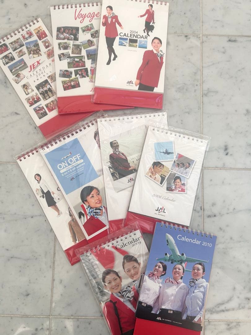 JALエクスプレス 卓上カレンダー 9年分セット スカイキャスト JEX JAL
