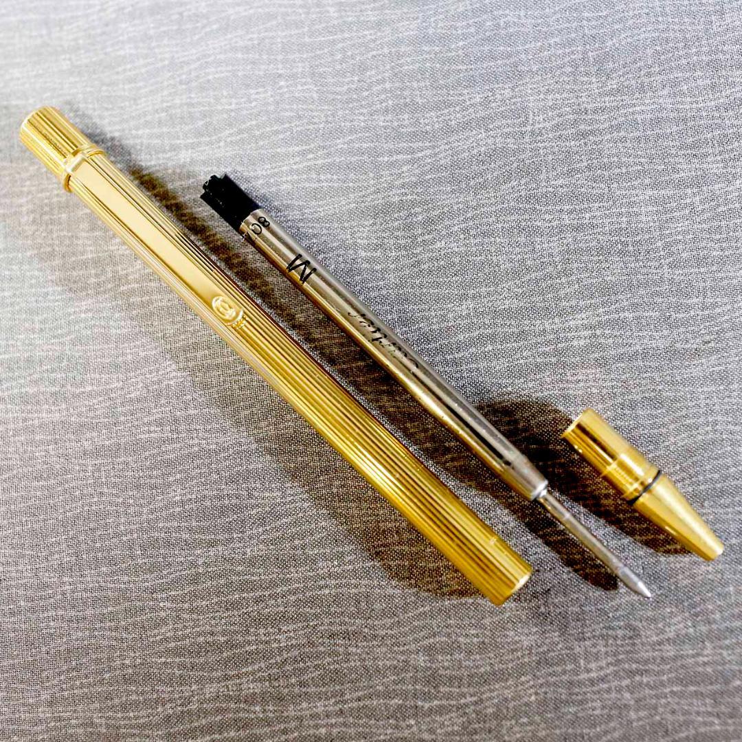 【送料込み】カルティエ ボールペン マスト ゴールド プレート