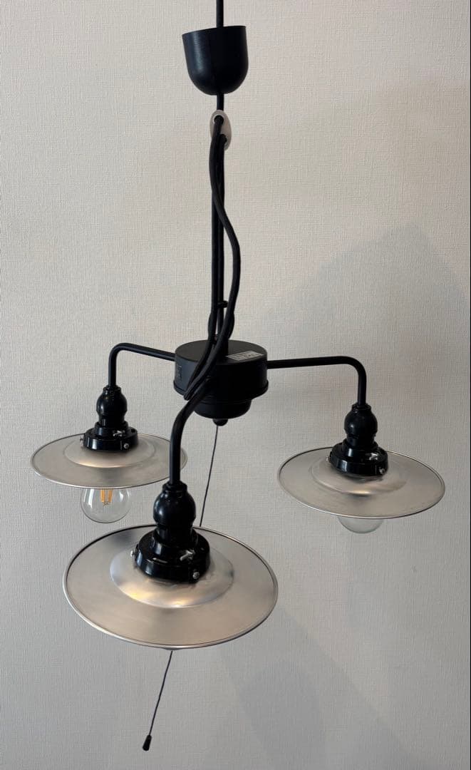 後藤照明株式会社2014年製 ダクトレール用3灯照明 黒/銀 モダン