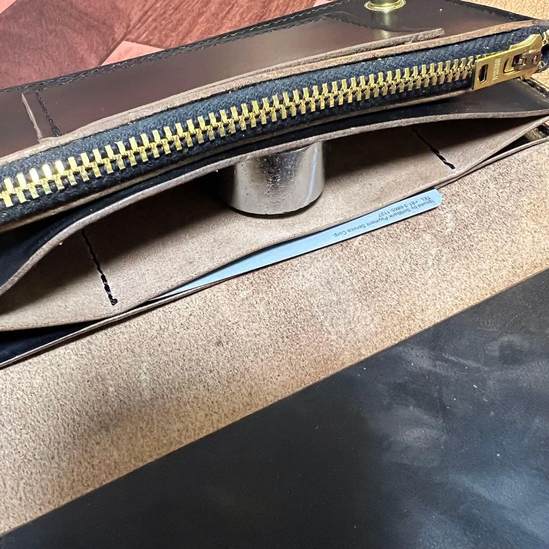 【トラッカーウォレット ロング3層】クロムエクセル ゴールド　universal