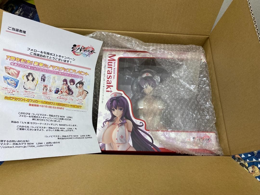 シノビマスター　閃乱カグラ　NEW LINK 1/4 紫　セクシーナースver