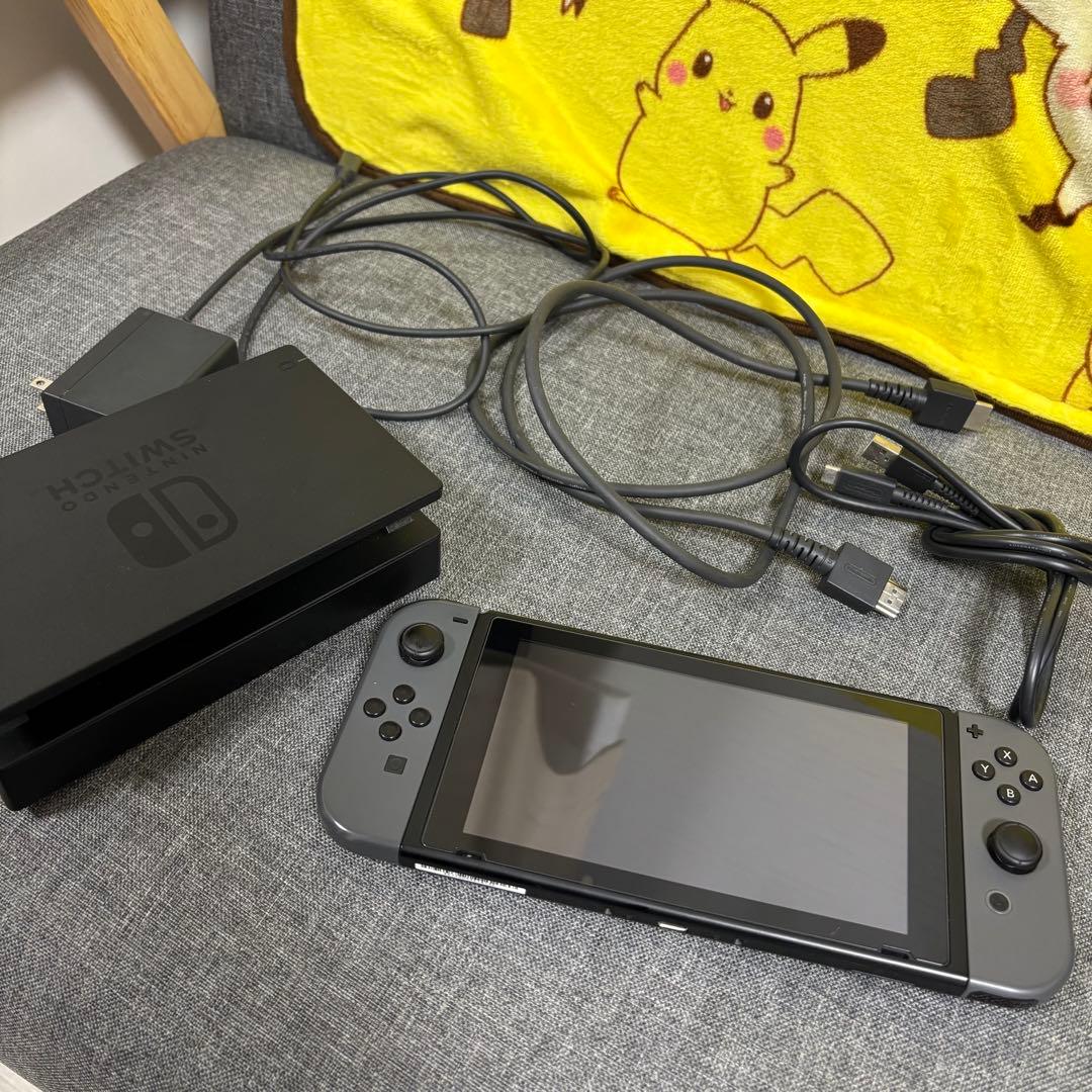 Nintendo Switch グレー 本体　microSDカード付き