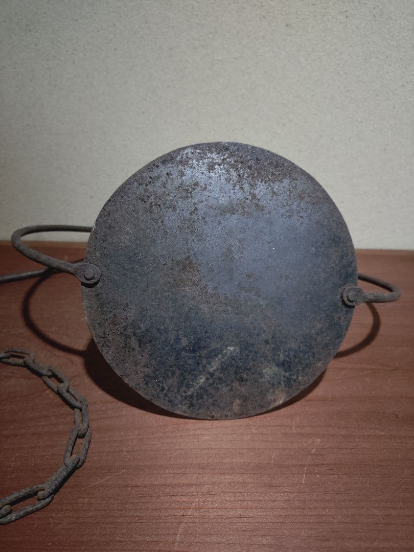 鉄製 吊るし灯火器 花器 花入れ 古道具 古民具 行燈 行火 灯明