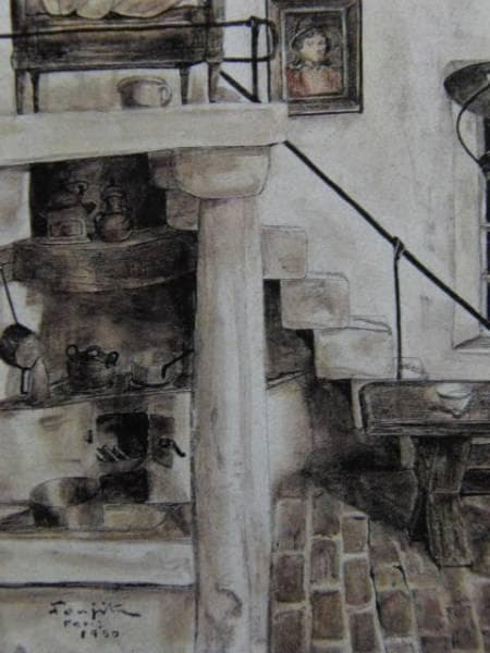 藤田嗣治、【室内 】、希少な限定額装用画集画、新品高級額 額装付、状態良好