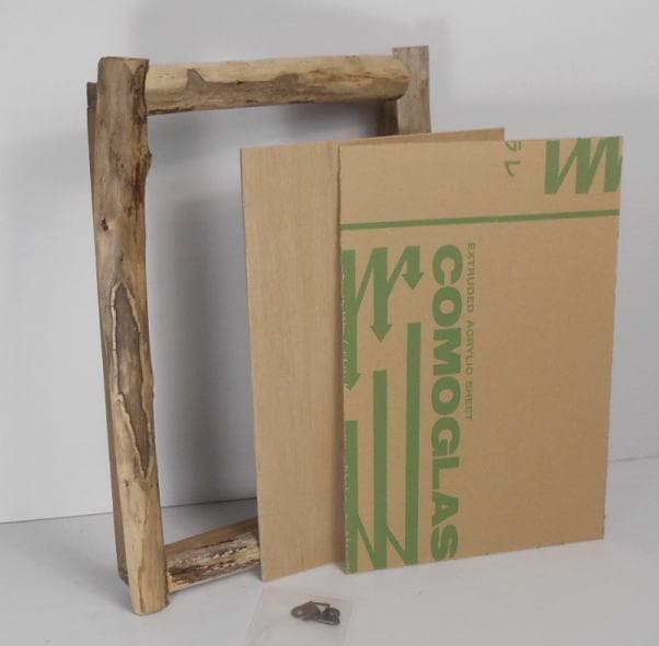 POPON◆油絵SMサイズ用の流木での額縁フレーム