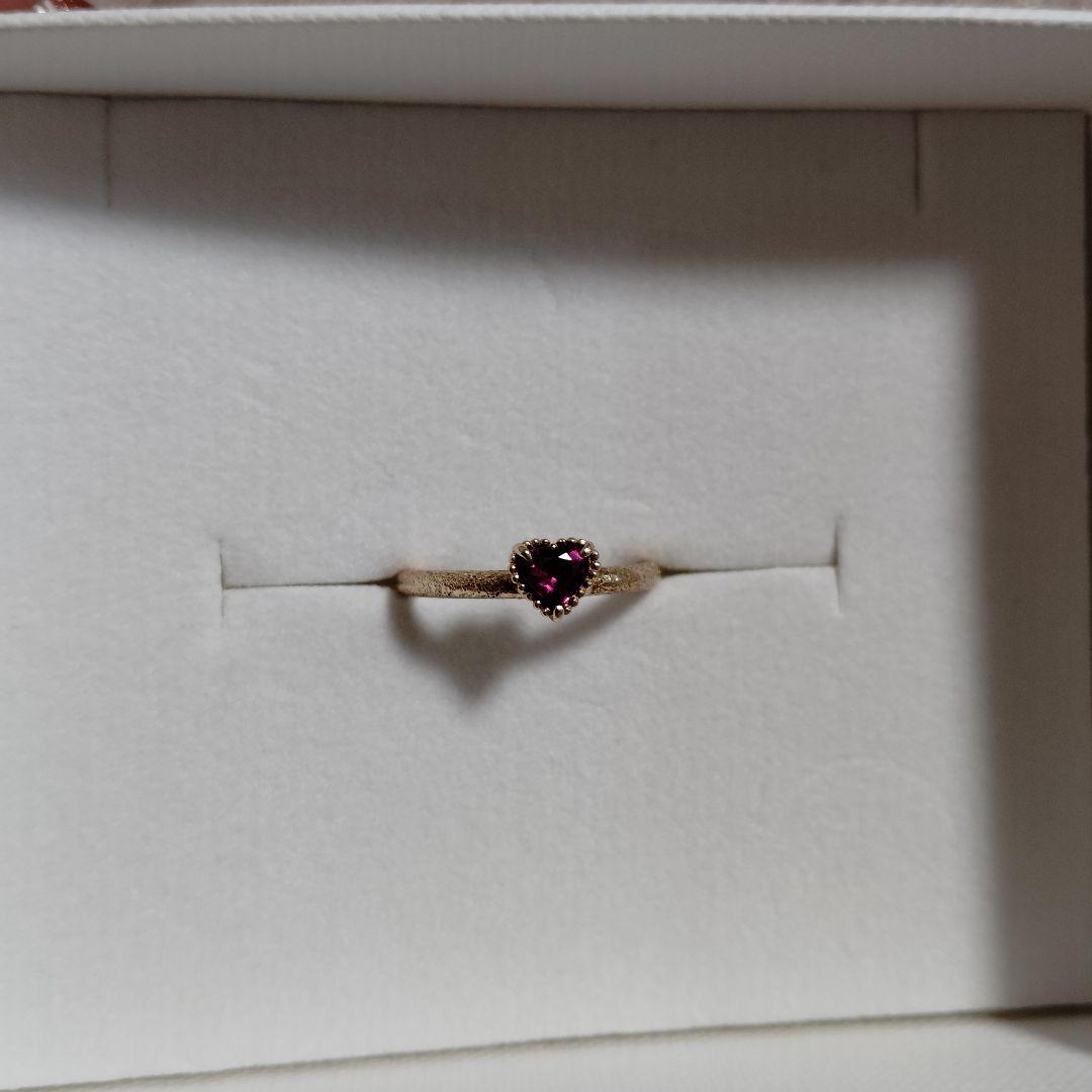 k10 艶消し ガーネット 9号リング