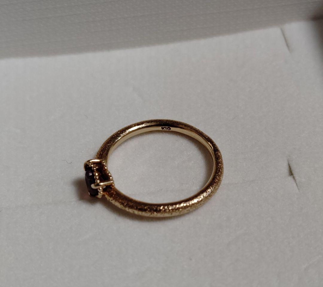 k10 艶消し ガーネット 9号リング