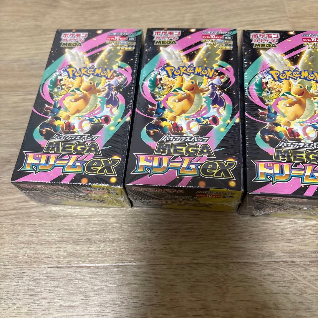 ポケモンカードゲーム MEGA ドリームEX 新品未開封シュリンク付き　4BOX