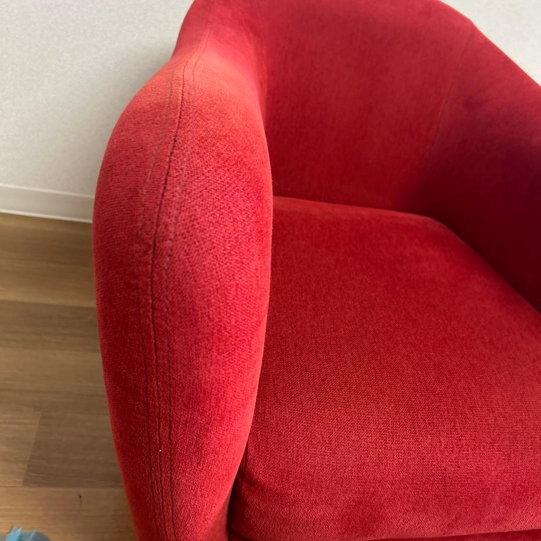 【極美品】IDEE ミニミラー　アームチェア　ソファ　クッション付き