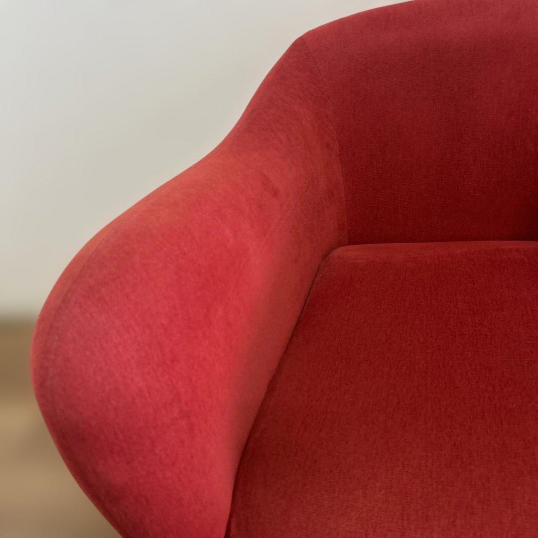 【極美品】IDEE ミニミラー　アームチェア　ソファ　クッション付き