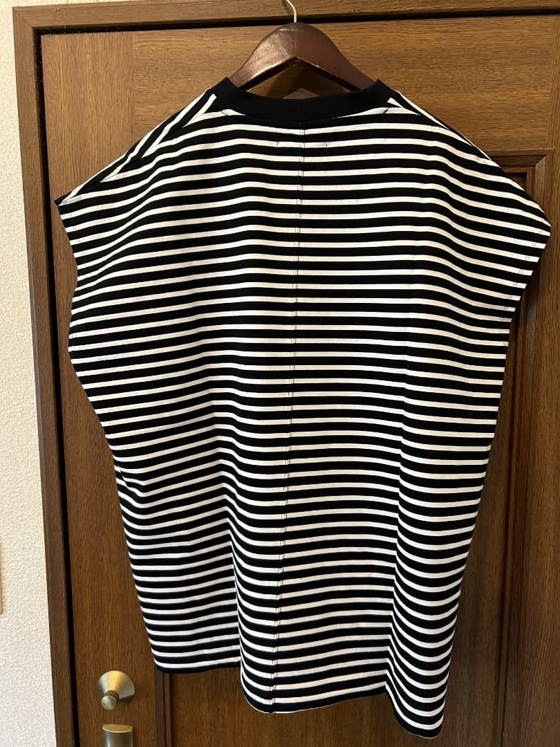 トップス 25ss MINEDENIM Big Nosleeve Border T-SH