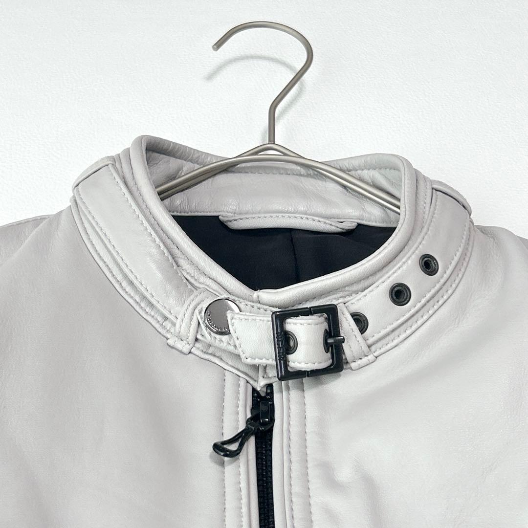 ニコルクラブフォーメン　ラムレザー シングルライダース　ブルゾン　羊革　本革