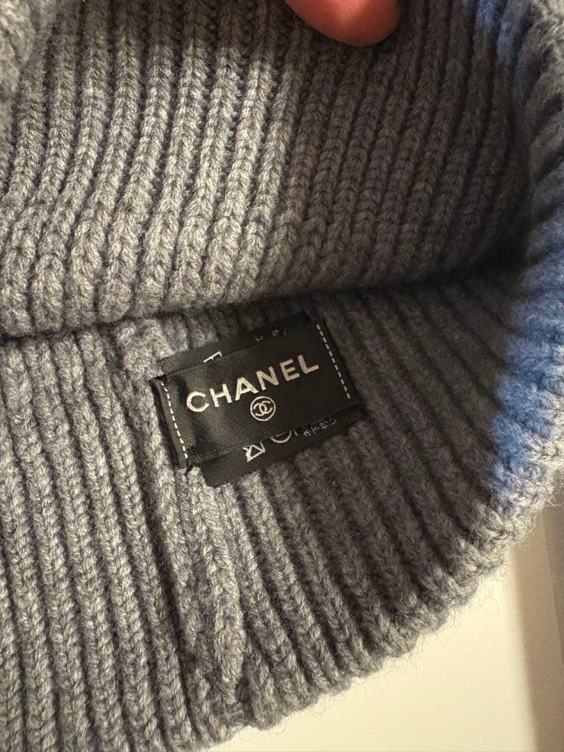 値下げしました！　CHANEL ニット帽　美品