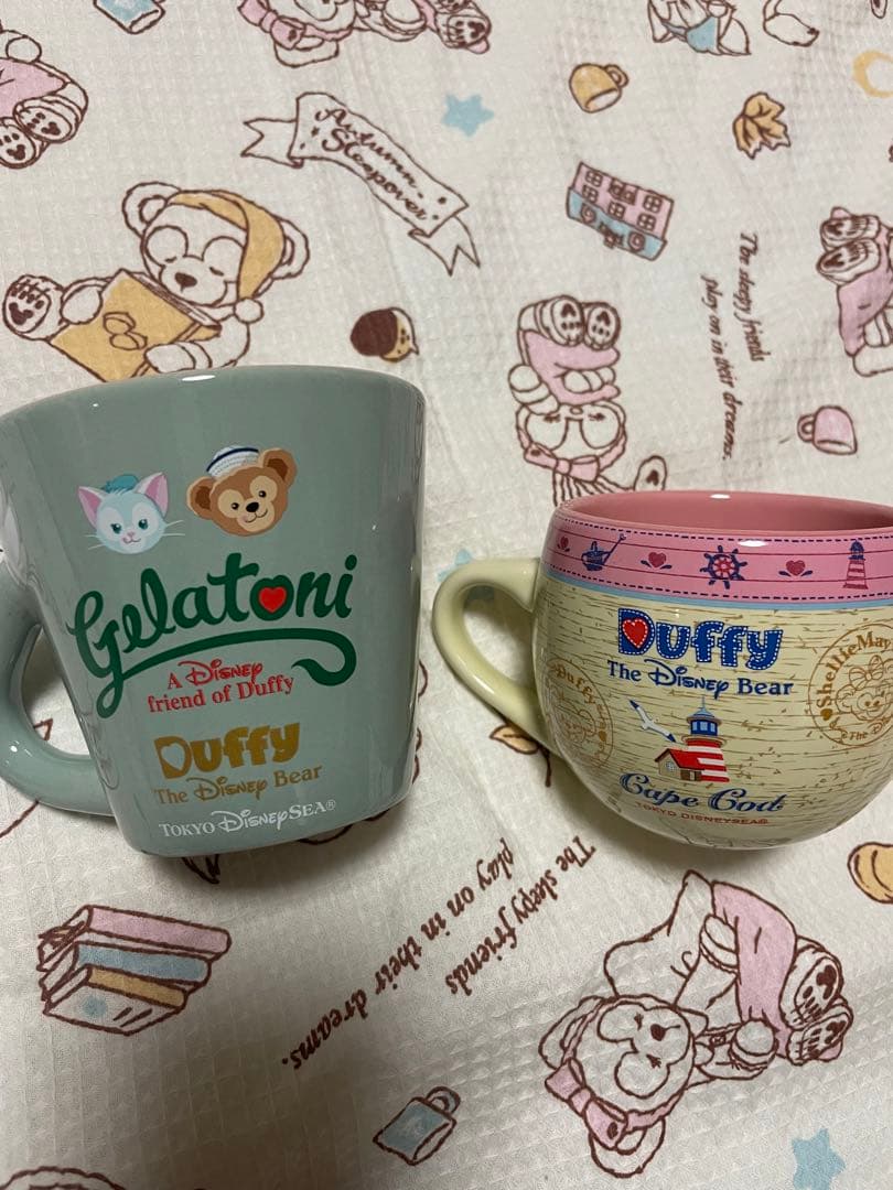 ダッフィー　スーベニア　プレート　コップ　セット