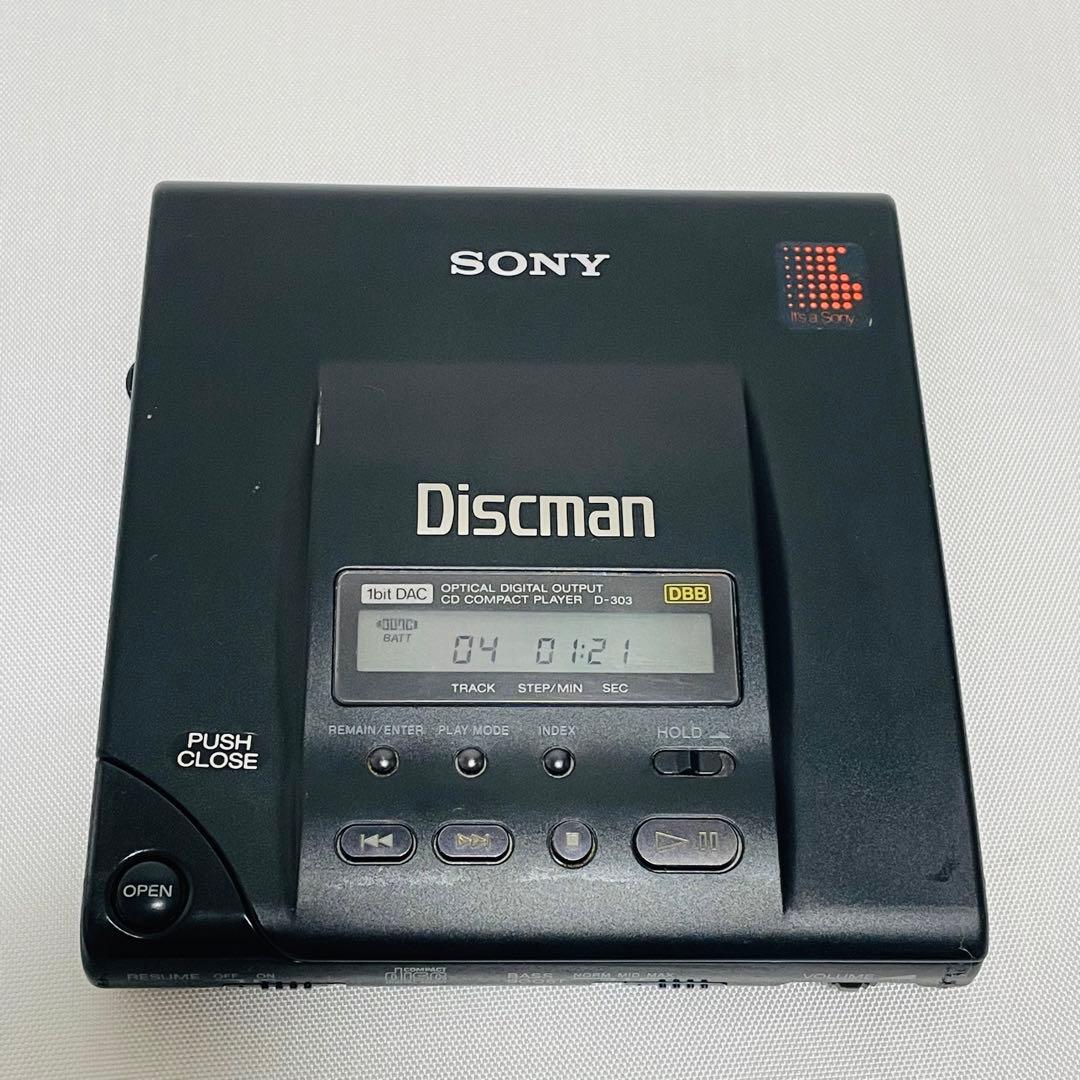 【動作確認済】SONY Diskman D-303 ポータブルCDプレーヤー