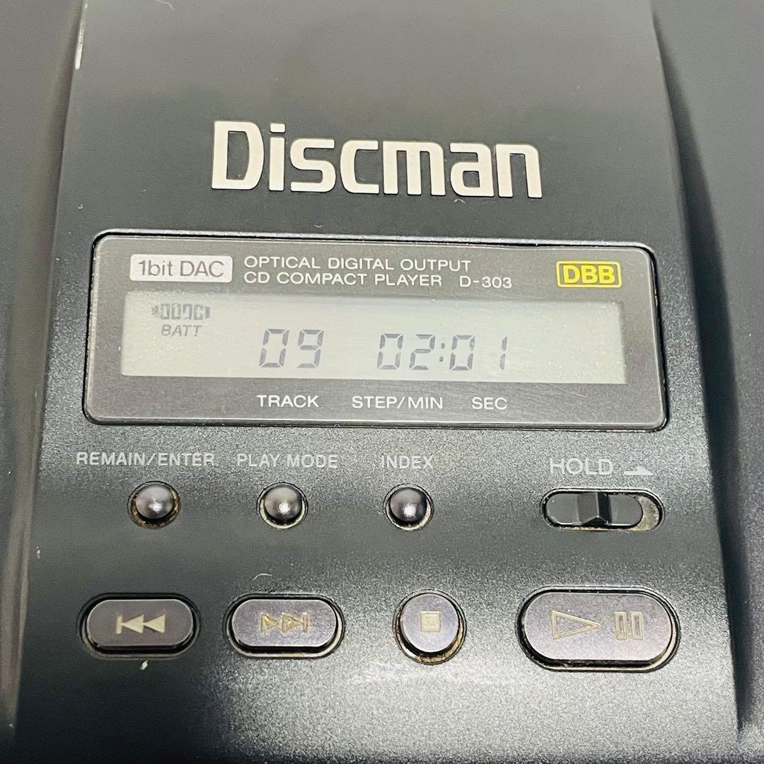 【動作確認済】SONY Diskman D-303 ポータブルCDプレーヤー