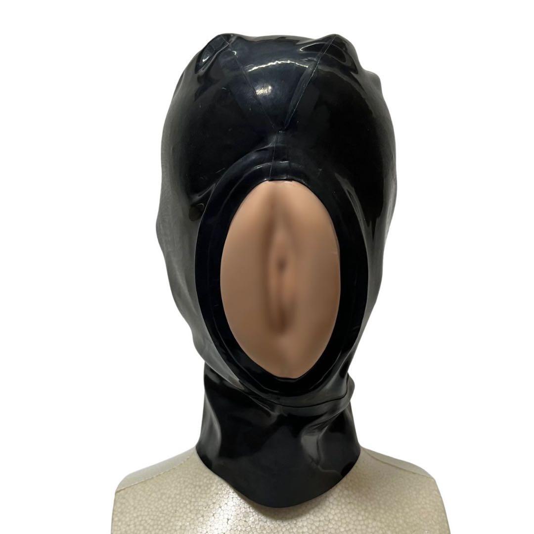 マイクロドットホール ラバーマスク 全頭マスク ブラック ラテックス