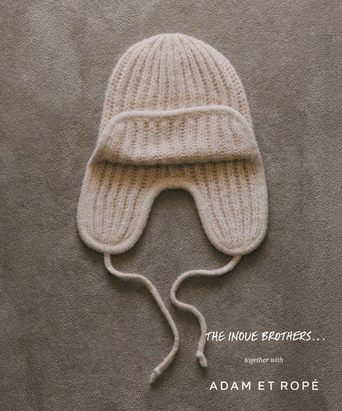 ADAM ET ROPÉ HOMME EX EARMUFF RIB HAT
