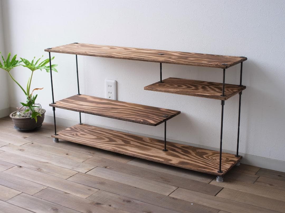 wood iron shelf 420*910*225　エコメルカリ便割り引き可