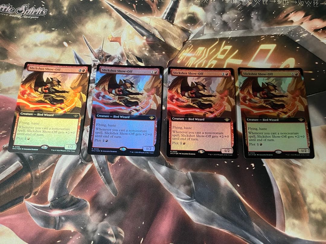 MtG 精鋭射手団の目立ちたがり　EN　拡張アート　foil 4枚