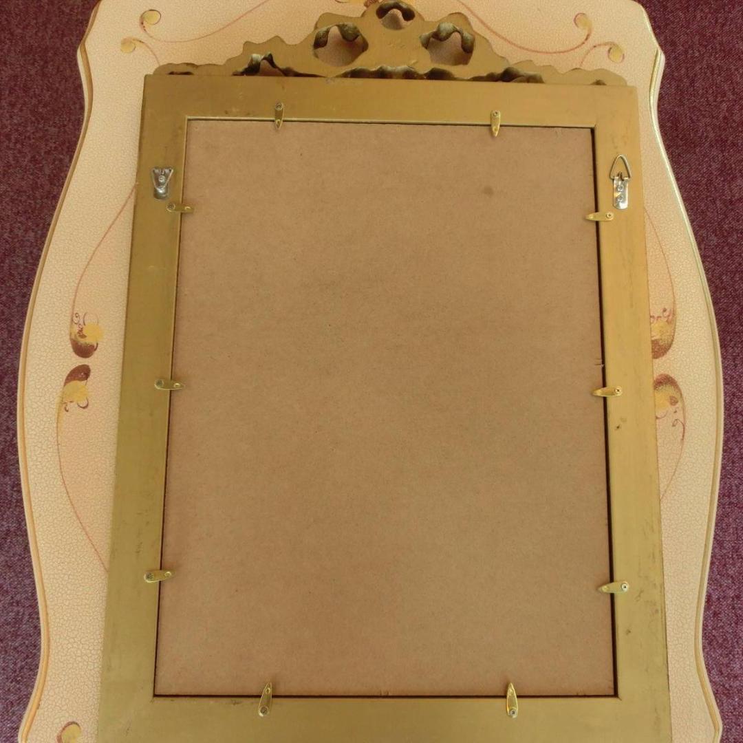 ロココ調　アンティークゴールドフレーム　マリーアントワネット　額絵　103