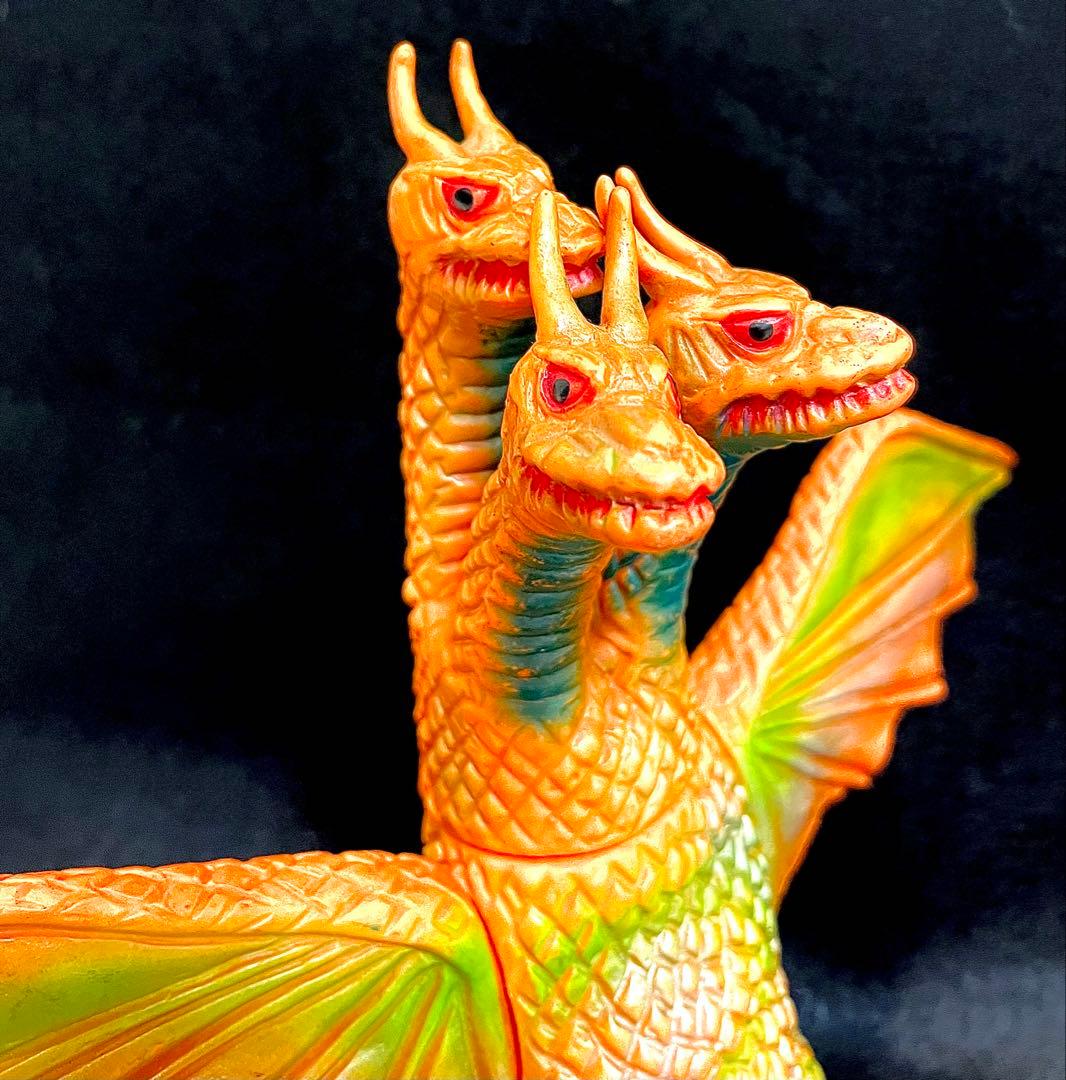 ブルマァク　キングギドラ　1970年　初期型　当時物　ゴジラ　落書き破損無し