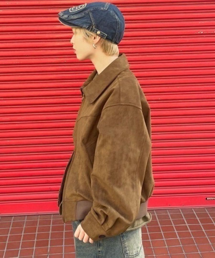 Chikashitsu+ チカシツプラス fake suede blouson